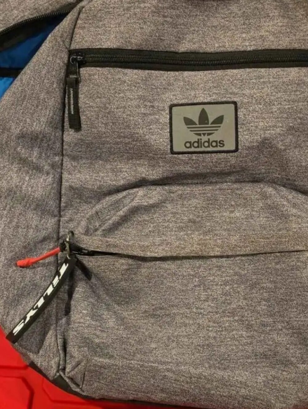 adidas Heather Gray Everyday Backpack with Black Accents